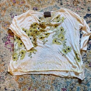 Guinevere summer sweater daisies m